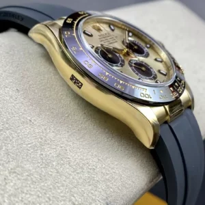 ROLEX DAYTONA M116518LN-0048 REPLICA WATCH GOLD CHAMPAGNE DIAL GOLD PLATE TITANIUM CASE CLEAN FACTORY 40MM 3 ĐỒNG HỒ NAM ROLEX DAYTONA LEAN FACTORY REPLICA CAO CẤP M116518ln-0048 40MM