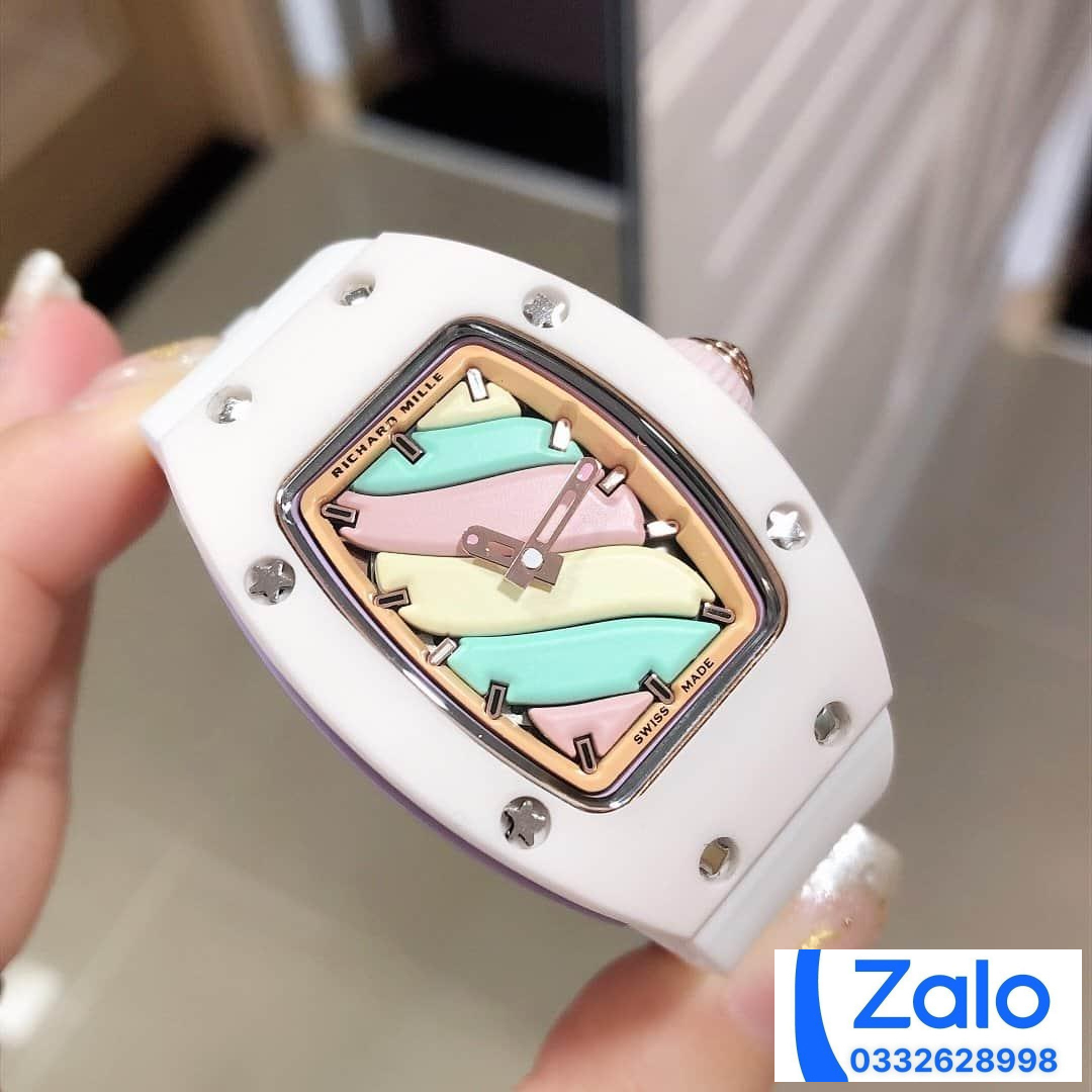 ĐỒNG HỒ NỮ RICHARD MILLE RM007-01 FAKE 11 VỎ TRẮNG DÂY TRẮNG 36MM ĐỒNG HỒ NỮ RICHARD MILLE RM007-01 FAKE 11 VỎ TRẮNG DÂY TRẮNG 36MM