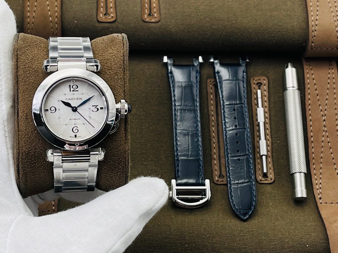 ĐỒNG HỒ NỮ CARTIER PASHA WSPA0013 REPLICA 1:1 NHÀ MÁY BV DÂY THÉP 35MM ĐỒNG HỒ NỮ CARTIER PASHA WSPA0013 REPLICA 1:1 NHÀ MÁY BV DÂY THÉP 35MM