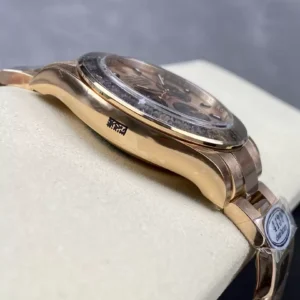 ROLEX DAYTONA 116505 COPIES WATCHES ROSE GOLD DIAL ROSE GOLD PLATE INDEX HOURS CLEAN FACTORY 40MM 2 ĐỒNG HỒ NAM ROLEX DAYTONA 116505 REPLICA CLEAN FACTORY VÀNG HỒNG 40MM