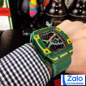 ĐỒNG HỒ NAM RICHARD MILLE RM67-02 FAKE CAO CẤP LỘ CƠ MÀU XANH 42MM 1 ĐỒNG HỒ NAM RICHARD MILLE RM67-02 FAKE CAO CẤP LỘ CƠ MÀU XANH 42MM