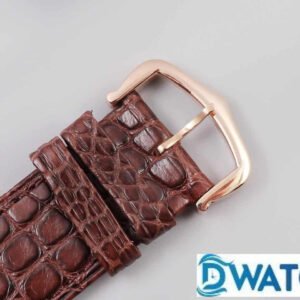 CARTIER RONDE LOUIS WR000651 REPLICA WATCHES ROSE GOLD RHINESTONE CASE BLACK LEATHER STRAP K11 FACTORY 36MM 5 ĐỒNG HỒ NAM CARTIER RONDE LOUIS WR000651 FAKE 1:1 NHÀ MÁY K11 ROSE GOLD 36MM