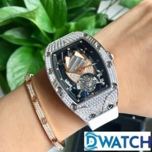 ĐỒNG HỒ NỮ RICHARD MILLE RM71-01 FAKE 1:1 ĐÍNH ĐÁ DÂY CAO SU 34MM 6 ĐỒNG HỒ NỮ RICHARD MILLE RM71-01 FAKE 1:1 ĐÍNH ĐÁ DÂY CAO SU 34MM