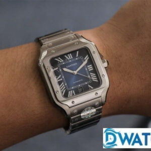 CARTIER SANTOS BEST COPIES WATCHES BLUE DIAL BV FACTORY 40MM 6 ĐỒNG HỒ NAM CARTIER SANTOS WSSA0013 REPLICA CAO CẤP NHÀ MÁY BV 40MM
