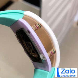 ĐỒNG HỒ NỮ RICHARD MILLE RM007-01 FAKE 1:1 VỎ TRẮNG DÂY XANH 36MM 2 ĐỒNG HỒ NỮ RICHARD MILLE RM007-01 FAKE 1:1 VỎ TRẮNG DÂY XANH 36MM