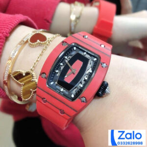 ĐỒNG HỒ NỮ RICHARD MILLE RM007-01 FAKE 11 VỎ ĐỎ DÂY CAO SU ĐỎ 36MM 2 ĐỒNG HỒ NỮ RICHARD MILLE RM007-01 FAKE 11 VỎ ĐỎ DÂY CAO SU ĐỎ 36MM