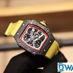 ĐỒNG HỒ NAM RICHARD MILLE RM67-02 FAKE CAO CẤP DÂY VẢI CANVAS VÀNG 44MM 2 ĐỒNG HỒ NAM RICHARD MILLE RM67-02 FAKE CAO CẤP DÂY VẢI CANVAS VÀNG 44MM