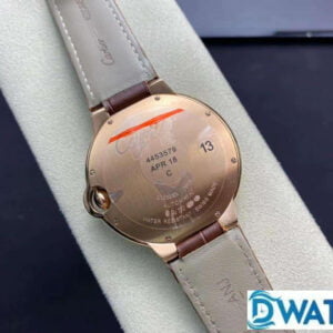 CARTIER BALLON BLEU WSBB0003 COPIES WATCHES BROWN DIAL LEATHER STRAP V6 FACTORY 42MM 4 ĐỒNG HỒ NAM CARTIER BALLON BLEU WSBB0003 FAKE NHÀ MÁY V6 DÂY DA 42MM