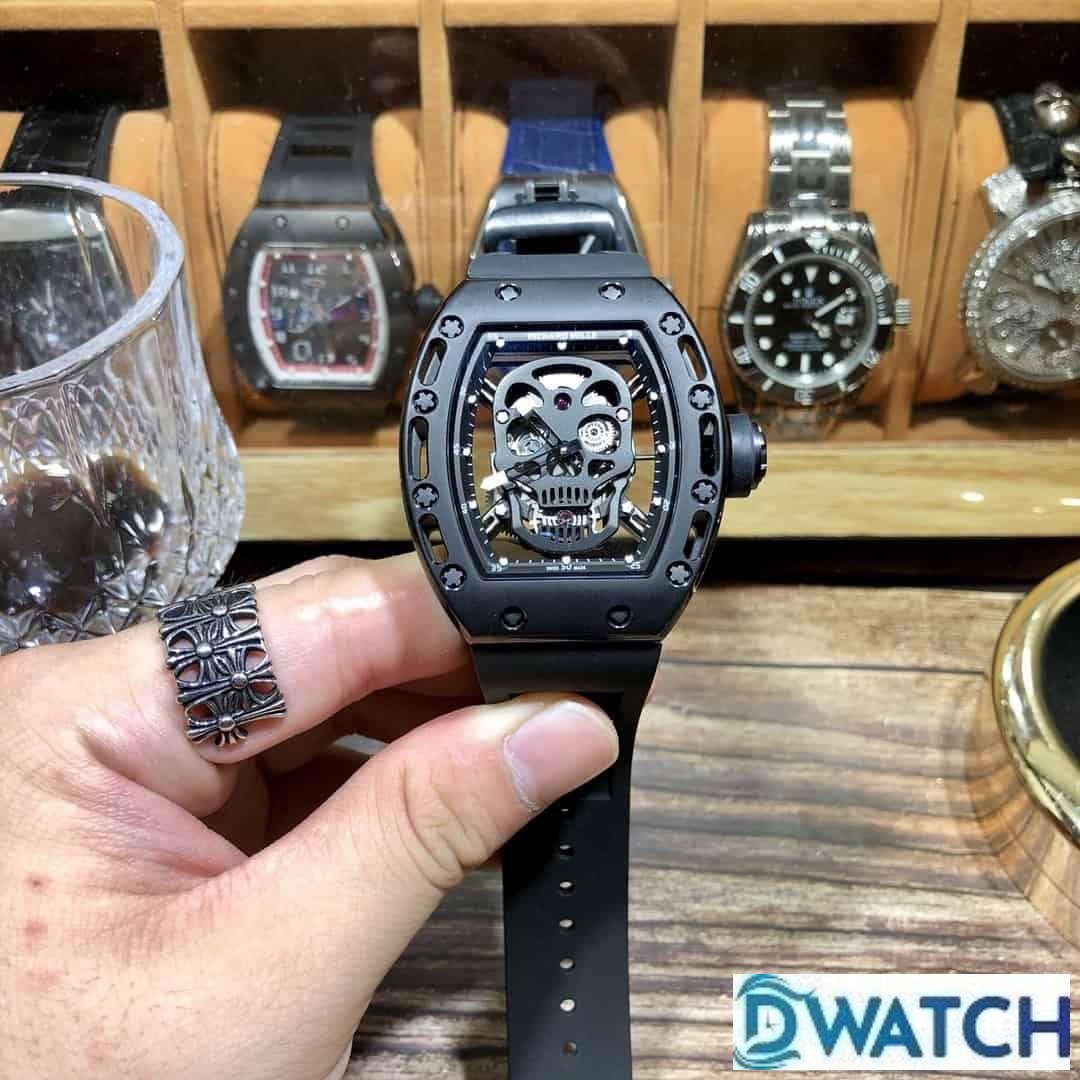 ĐỒNG HỒ NAM RICHARD MILLE RM052-01 FAKE CAO CẤP MẶT ĐEN LỘ CƠ 43MM ĐỒNG HỒ NAM RICHARD MILLE RM052-01 FAKE CAO CẤP MẶT ĐEN LỘ CƠ 43MM