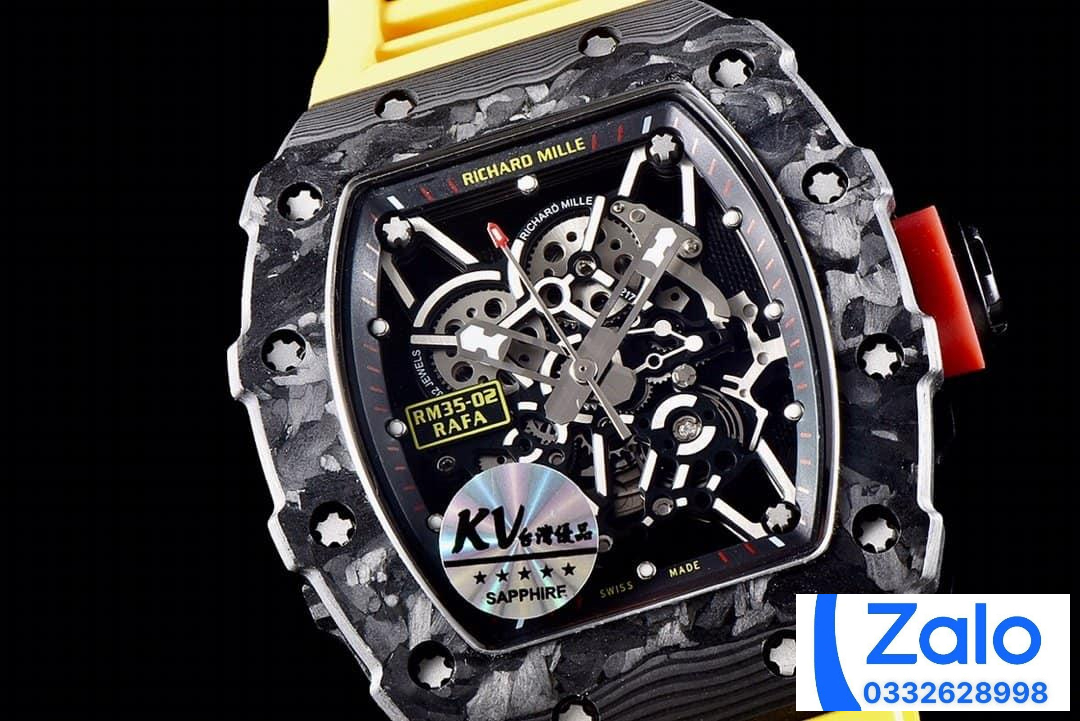 ĐỒNG HỒ NAM RICHARD MILLE RM35-02 REPLICA 11 NHÀ MÁY KV DÂY ĐEO VÀNG 44MM ĐỒNG HỒ NAM RICHARD MILLE RM35-02 REPLICA 11 NHÀ MÁY KV DÂY ĐEO VÀNG 44MM