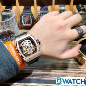 ĐỒNG HỒ NAM RICHARD MILLE RM052-01 FAKE 11 DÂY ĐEO CAO SU VỎ VÀNG 43MM 5 ĐỒNG HỒ NAM RICHARD MILLE RM052-01 FAKE 11 DÂY ĐEO CAO SU VỎ VÀNG 43MM