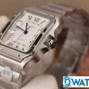 CARTIER SANTOS WSSA0009 LUXURY REPLICA WATCHES STAINLESS STEEL WHITE DIAL BV FACTORY 40MM 3 ĐỒNG HỒ NAM CARTIER SANTOS WSSA0009 REPLICA 1:1 NHÀ MÁY BV MẶT SỐ TRẮNG 40MM