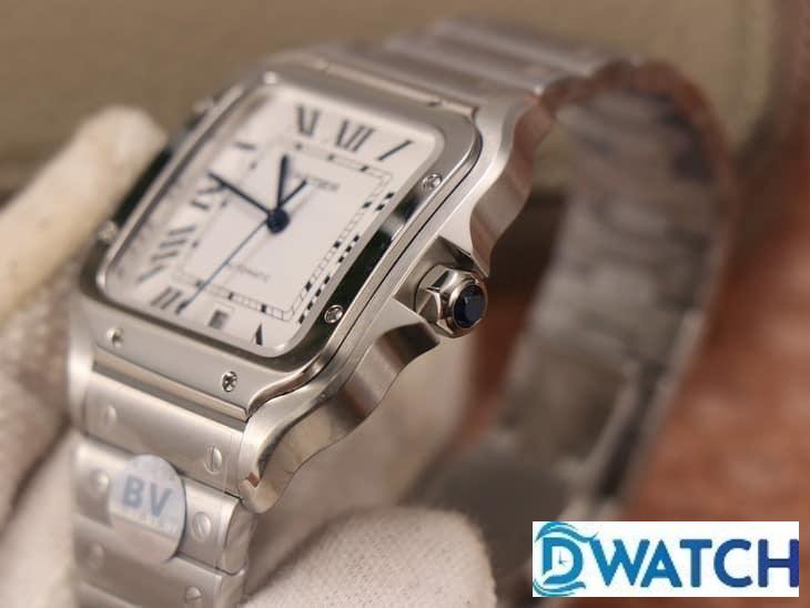 ĐỒNG HỒ NAM CARTIER SANTOS WSSA0009 REPLICA 1:1 NHÀ MÁY BV MẶT SỐ TRẮNG 40MM ĐỒNG HỒ NAM CARTIER SANTOS WSSA0009 REPLICA 1:1 NHÀ MÁY BV MẶT SỐ TRẮNG 40MM