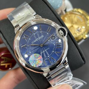 CARTIER BALLON BLEU WSBB0027 BEST COPIES WATCHES BLUE DIAL AF FACTORY 42MM 1 ĐỒNG HỒ NAM CARTIER BALLON BLEU WSBB0027 SUPER FAKE NHÀ MÁY AF MẶT XANH 42MM