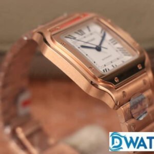 CARTIER SANTOS WGSA0008 BEST COPIES WATCHES ROSE GOLD CASE WHITE DIAL BV FACTORY 35MM 3 ĐỒNG HỒ NỮ CARTIER SANTOS WGSA0008 REPLICA CAO CẤP NHÀ MÁY BV MẠ VÀNG HỒNG 35MM