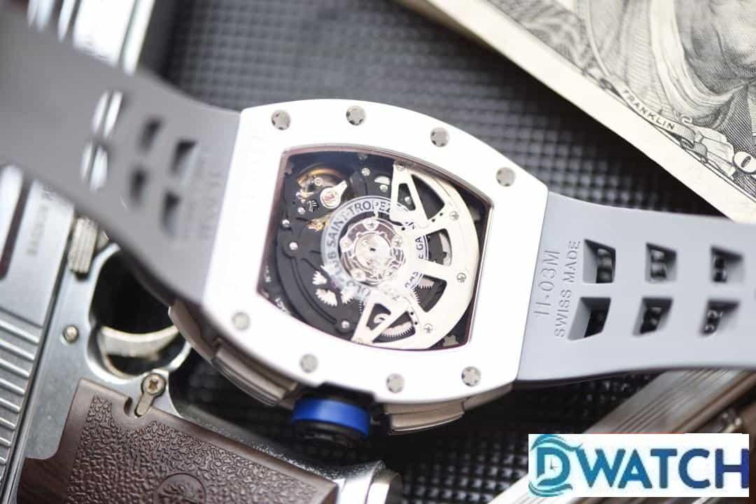 ĐỒNG HỒ NAM RICHARD MILLE RM-011 REPLICA 11 NHÀ MÁY KV DÂY ĐEO MÀU GHI 40MM ĐỒNG HỒ NAM RICHARD MILLE RM-011 REPLICA 11 NHÀ MÁY KV DÂY ĐEO MÀU GHI 40MM