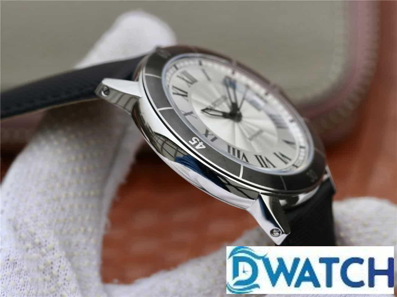 ĐỒNG HỒ NAM CARTIER 3 KIM MẶT SỐ TRẮNG FAKE CAO CẤP NHÀ MÁY GP 40MM ĐỒNG HỒ NAM CARTIER 3 KIM MẶT SỐ TRẮNG FAKE CAO CẤP NHÀ MÁY GP 40MM