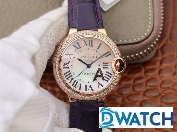 ĐỒNG HỒ NỮ CARTIER BALLON BLEU DE CARTIER FAKE CAO CẤP NHÀ MÁY V6 DÂY DA 36MM ĐỒNG HỒ NỮ CARTIER BALLON BLEU DE CARTIER FAKE CAO CẤP NHÀ MÁY V6 DÂY DA 36MM