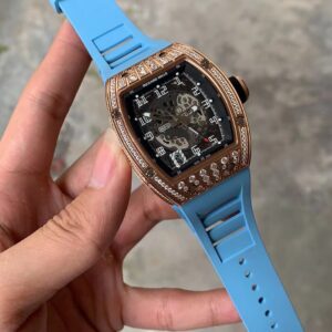 ĐỒNG HỒ NAM RICHARD MILLE RM010 FAKE CAO CẤP DÂY CAO SU MÀU XANH 41MM 1 ĐỒNG HỒ NAM RICHARD MILLE RM010 FAKE CAO CẤP DÂY CAO SU MÀU XANH 41MM