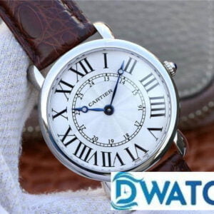 CARTIER RONDE LOUIS CARTIER WR007017 COPIES WATCH TW FACTORY 40MM 1 ĐỒNG HỒ NAM CARTIER RONDE LOUIS CARTIER WR007017 FAKE CAO CẤP NHÀ MÁY TW 40MM