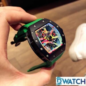 ĐỒNG HỒ NAM RICHARD MILLE RM68-01 FAKE 1:1 LỘ CƠ DÂY ĐEO XANH 45MM 2 ĐỒNG HỒ NAM RICHARD MILLE RM68-01 FAKE 1:1 LỘ CƠ DÂY ĐEO XANH 45MM