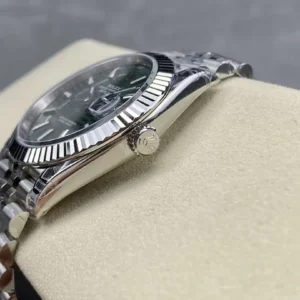 ROLEX DATEJUST 126334 BEST COPIES WATCHES GREEN FOLDED DIAL INDEX HOURS VS FACTORY 41MM 2 ĐỒNG HỒ NAM ROLEX DATEJUST NHÀ MÁY VS REPLICA CAO CẤP 126334 41MM