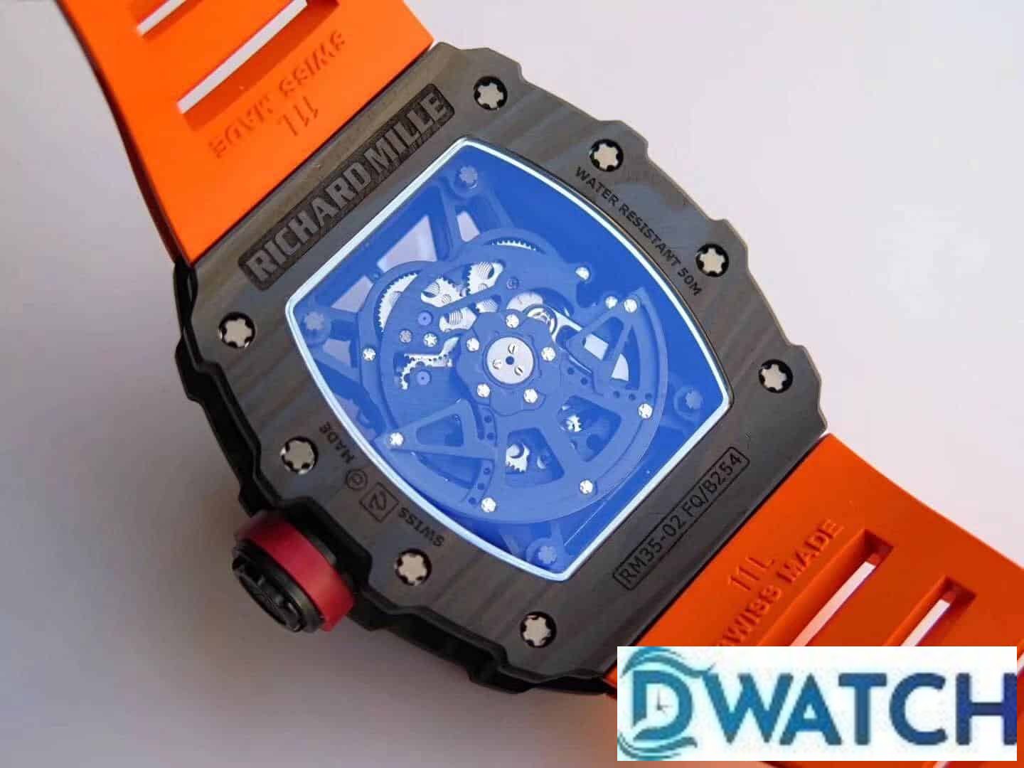 ĐỒNG HỒ NAM RICHARD MILLE RM35-02 SUPER FAKE NHÀ MÁY KV DÂY ĐEO CAM 45MM ĐỒNG HỒ NAM RICHARD MILLE RM35-02 SUPER FAKE NHÀ MÁY KV DÂY ĐEO CAM 45MM