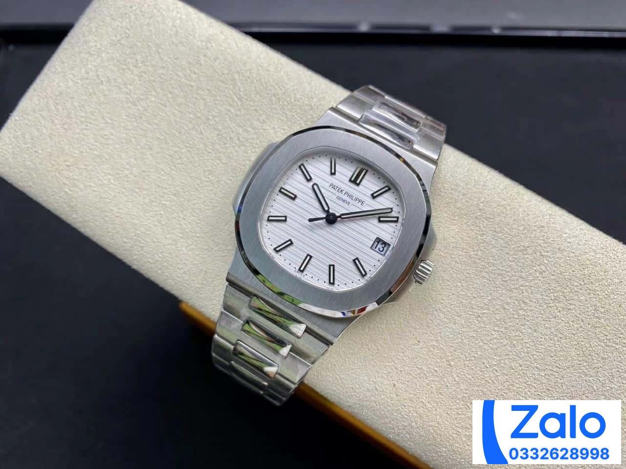 ĐỒNG HỒ NAM PATEK PHILIPPE NAUTILUS 5711 MẶT TRẮNG REPLICA 11 PPF FACTORY 40MM (4) ĐỒNG HỒ NAM PATEK PHILIPPE NAUTILUS 5711 MẶT TRẮNG REPLICA 11 PPF FACTORY 40MM (4)