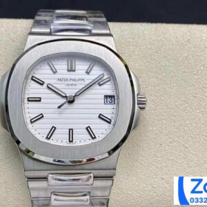 ĐỒNG HỒ NAM PATEK PHILIPPE NAUTILUS 5711 MẶT TRẮNG REPLICA 1:1 PPF FACTORY 40MM 2 ĐỒNG HỒ NAM PATEK PHILIPPE NAUTILUS 5711 MẶT TRẮNG REPLICA 11 PPF FACTORY 40MM (5)