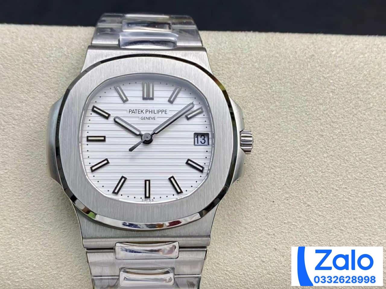 ĐỒNG HỒ NAM PATEK PHILIPPE NAUTILUS 5711 MẶT TRẮNG REPLICA 11 PPF FACTORY 40MM (5) ĐỒNG HỒ NAM PATEK PHILIPPE NAUTILUS 5711 MẶT TRẮNG REPLICA 11 PPF FACTORY 40MM (5)