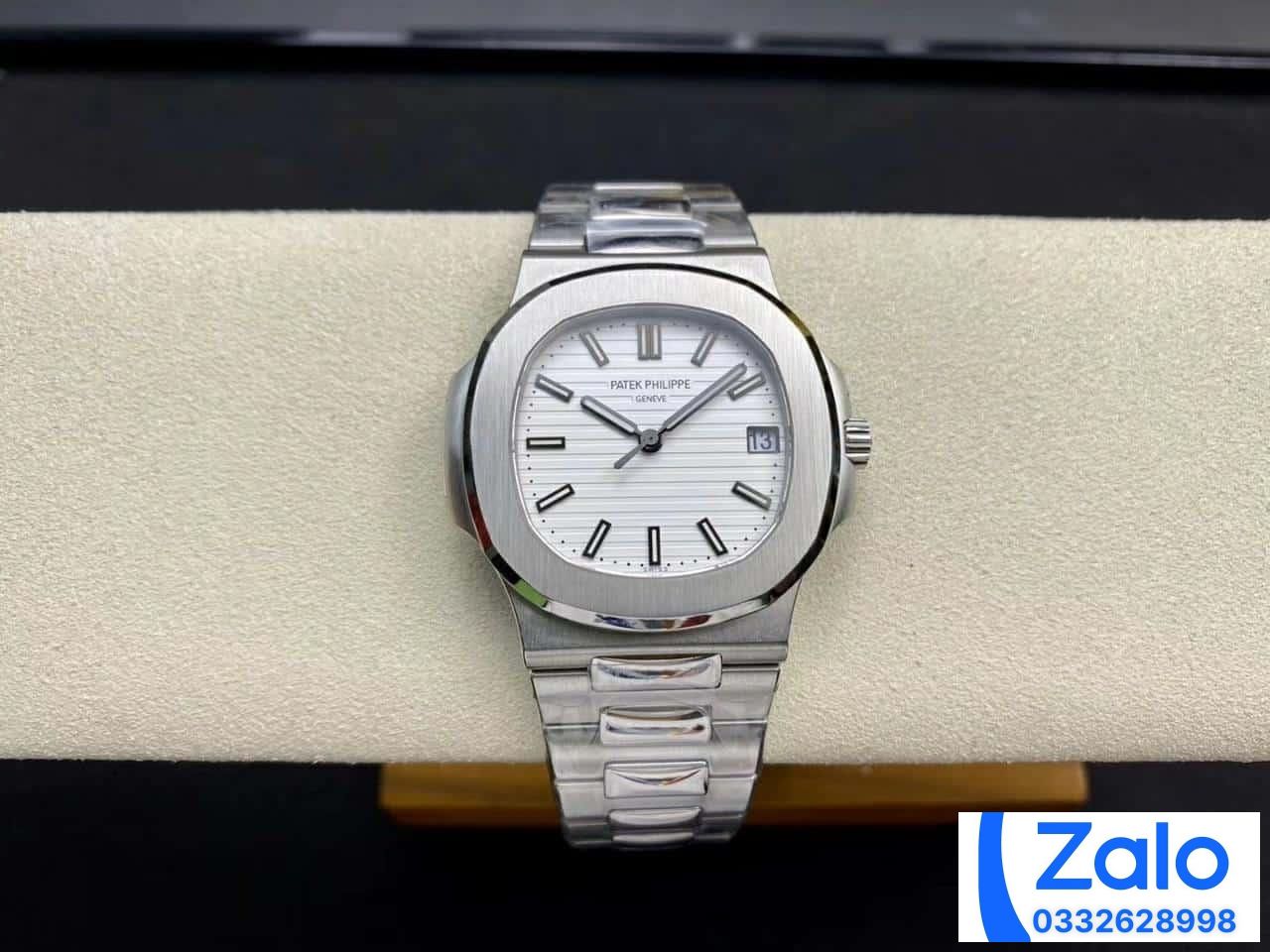 ĐỒNG HỒ NAM PATEK PHILIPPE NAUTILUS 5711 MẶT TRẮNG REPLICA 11 PPF FACTORY 40MM (9) ĐỒNG HỒ NAM PATEK PHILIPPE NAUTILUS 5711 MẶT TRẮNG REPLICA 11 PPF FACTORY 40MM (9)