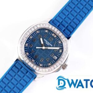 ĐỒNG HỒ NỮ PATEK PHILIPPE AQUANAUT BLUE ĐÁ SWAROVSKI REPLICA 1:1 TW 35,6MM 2 ĐỒNG HỒ NỮ PATEK PHILIPPE AQUANAUT BLUE ĐÁ SWAROVSKI REPLICA 11 TW 35,6MM (4)