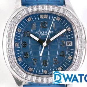 ĐỒNG HỒ NỮ PATEK PHILIPPE AQUANAUT BLUE ĐÁ SWAROVSKI REPLICA 1:1 TW 35,6MM 5 ĐỒNG HỒ NỮ PATEK PHILIPPE AQUANAUT BLUE ĐÁ SWAROVSKI REPLICA 11 TW 35,6MM (6)