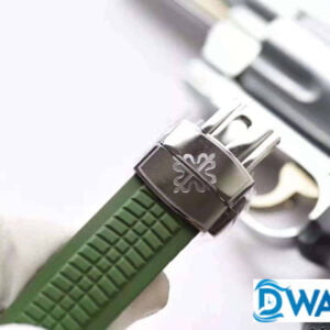 ĐỒNG HỒ PATEK PHILIPPE AQUANAUT 5167 GREEN REPLICA 1:1 PF FACTORY 40MM 7 ĐỒNG HỒ PATEK PHILIPPE AQUANAUT 5167 GREEN REPLICA 11 PF FACTORY 40MM (5)