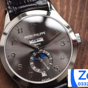 ĐỒNG HỒ PATEK PHILIPPE COMPLICATION 5396R REPLICA 1:1 MÀU XÁM KM FACTORY 38.5MM 1 ĐỒNG HỒ PATEK PHILIPPE COMPLICATION 5396R REPLICA 11 MÀU XÁM KM FACTORY 38 (1)