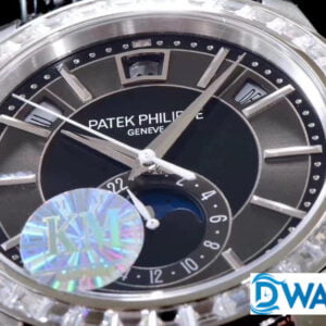 ĐỒNG HỒ PATEK PHILIPPE COMPLICATIONS 5205G MÀU ĐEN ĐÍNH ĐÁ REPLICA 1:1 KM 40MM 5 ĐỒNG HỒ PATEK PHILIPPE COMPLICATIONS 5205G MÀU ĐEN ĐÍNH ĐÁ REPLICA 11 KM 40MM (7)
