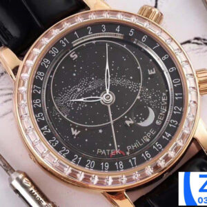 PATEK PHILIPPE GRAND COMPLICATION 6102P COPIES WATCHES ROSE GOLD RHINESTONE BAGUETTE CASE AI FACTORY 44MM 1 ĐỒNG HỒ PATEK PHILIPPE GRAND COMPLICATION 6102P REPLICA 11 CAO CẤP ĐÍNH ĐÁ AI 44MM (8)