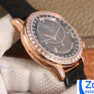 ĐỒNG HỒ PATEK PHILIPPE GRAND COMPLICATION 6104G ROSE GOLD ĐÍNH ĐÁ REPLICA 1:1 40MM 5 ĐỒNG HỒ PATEK PHILIPPE GRAND COMPLICATION 6104G ROSE GOLD ĐÍNH ĐÁ REPLICA 11 40MM (9)