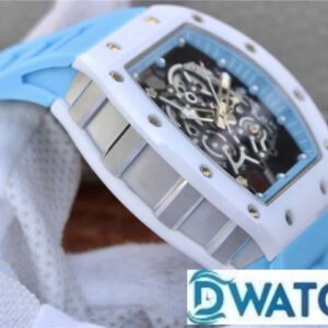 ĐỒNG HỒ NAM RICHARD MILLE RM055 FAKE 1:1 DÂY CAO SU XANH CÁ TÍNH 44MM 2 ĐỒNG HỒ NAM RICHARD MILLE RM055 FAKE 1:1 DÂY CAO SU XANH CÁ TÍNH 44MM