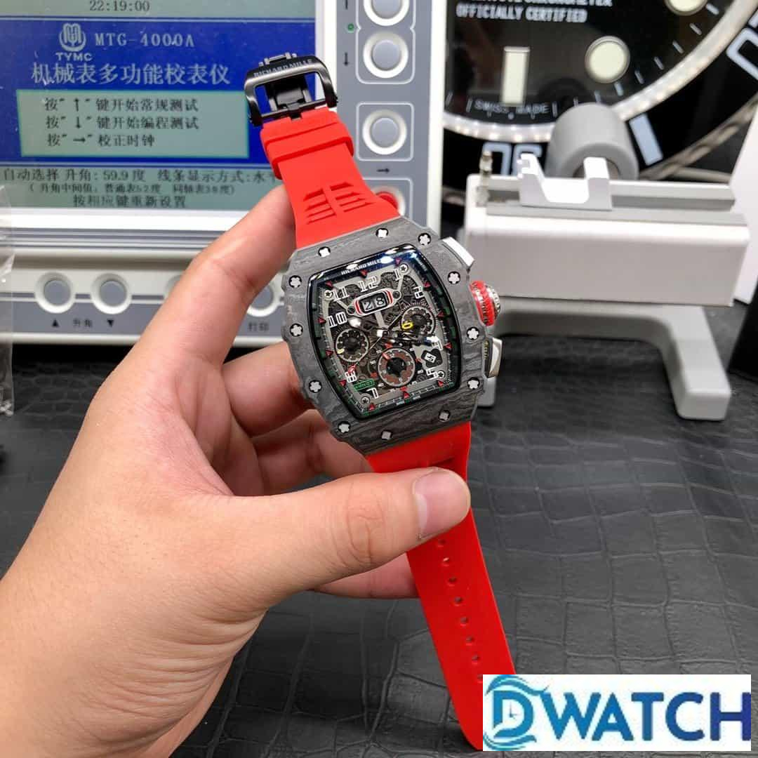 ĐỒNG HỒ NAM RICHARD MILLE RM11-03 FAKE CAO CẤP VÂN CARBON DÂY ĐỎ 40MM ĐỒNG HỒ NAM RICHARD MILLE RM11-03 FAKE CAO CẤP VÂN CARBON DÂY ĐỎ 40MM