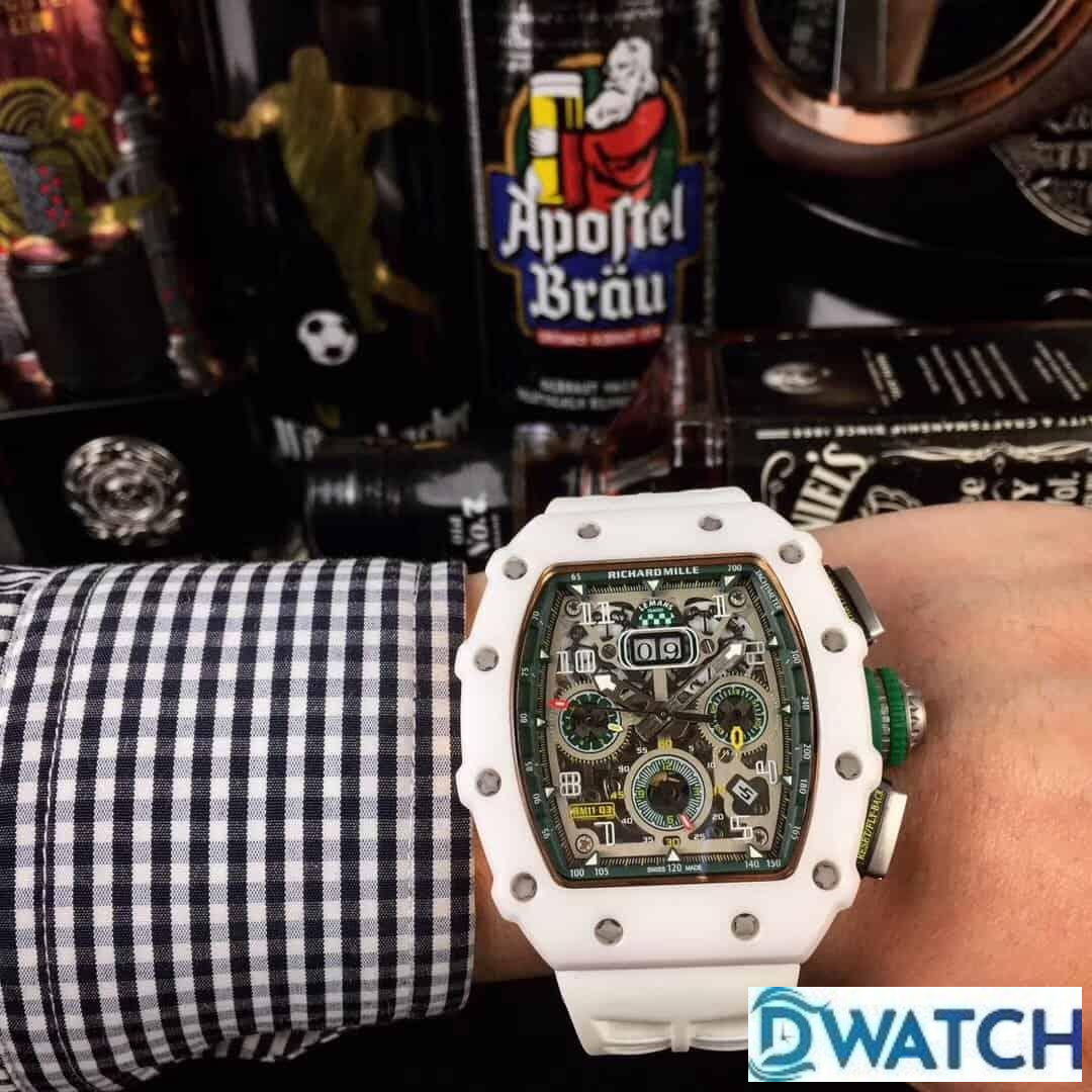 ĐỒNG HỒ NAM RICHARD MILLE RM11-03 FAKE 1:1 VỎ CERAMIC NÚM XANH 40MM ĐỒNG HỒ NAM RICHARD MILLE RM11-03 FAKE 1:1 VỎ CERAMIC NÚM XANH 40MM