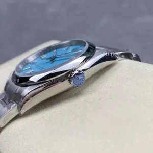 ROLEX OYSTER PERPETUAL 126000 BEST REPLICA WATCHES BLUE TIFFANY DIAL INDEX HOURS VS FACTORY 36MM 2 ĐỒNG HỒ NAM ROLEX OYSTER PERPETUAL 126000 REPLICA CAO CẤP NHÀ MÁY VS KHÓA HỘP 36MM