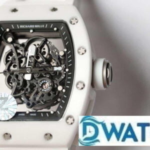 ĐỒNG HỒ NAM RICHARD MILLE RM055 SUPER FAKE NHÀ MÁY Z VIỀN ĐEN DÂY TRẮNG 45MM 1 ĐỒNG HỒ NAM RICHARD MILLE RM055 SUPER FAKE NHÀ MÁY Z VIỀN ĐEN DÂY TRẮNG 45MM