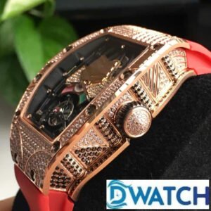 ĐỒNG HỒ NỮ RICHARD MILLE RM71-01 FAKE 1:1 ĐÍNH ĐÁ DÂY CAO SU ĐỎ 34MM 3 ĐỒNG HỒ NỮ RICHARD MILLE RM71-01 FAKE 1:1 ĐÍNH ĐÁ DÂY CAO SU ĐỎ 34MM