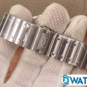 CARTIER SANTOS WSSA0009 LUXURY REPLICA WATCHES STAINLESS STEEL WHITE DIAL BV FACTORY 40MM 5 ĐỒNG HỒ NAM CARTIER SANTOS WSSA0009 REPLICA 1:1 NHÀ MÁY BV MẶT SỐ TRẮNG 40MM