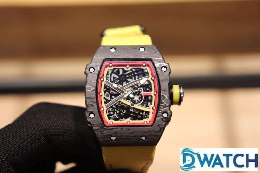 ĐỒNG HỒ NAM RICHARD MILLE RM67-02 FAKE CAO CẤP DÂY VẢI CANVAS VÀNG 44MM ĐỒNG HỒ NAM RICHARD MILLE RM67-02 FAKE CAO CẤP DÂY VẢI CANVAS VÀNG 44MM