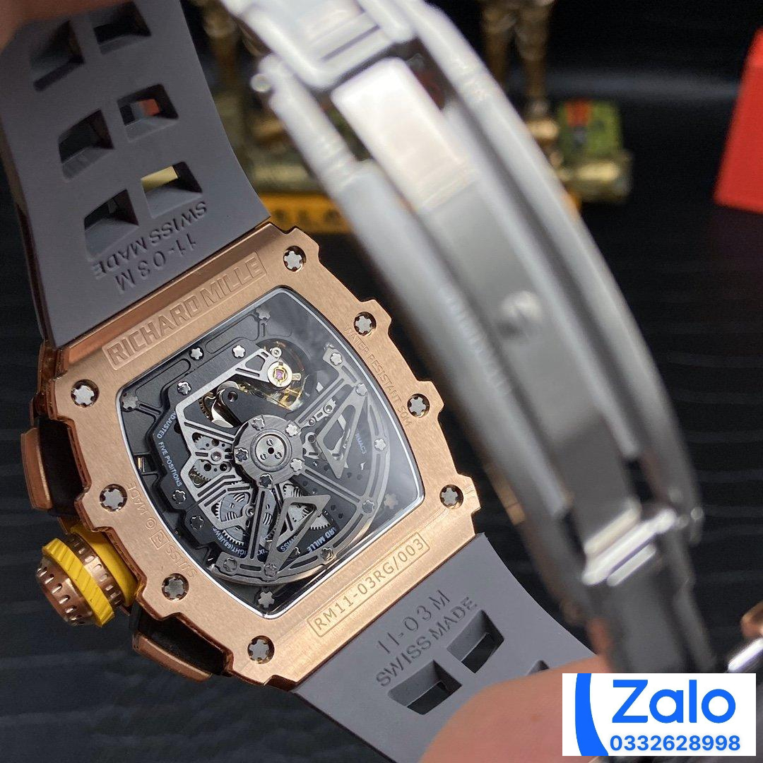ĐỒNG HỒ NAM RICHARD MILLE RM11-03 REPLICA 11 NHÀ MÁY Z MÀU GHI 44MM ĐỒNG HỒ NAM RICHARD MILLE RM11-03 REPLICA 11 NHÀ MÁY Z MÀU GHI 44MM