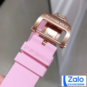 ĐỒNG HỒ NỮ RICHARD MILLE RM007-01 FAKE CAO CẤP VỎ TRẮNG DÂY HỒNG 36MM 4 ĐỒNG HỒ NỮ RICHARD MILLE RM007-01 FAKE CAO CẤP VỎ TRẮNG DÂY HỒNG 36MM