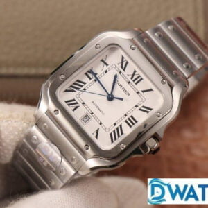 CARTIER SANTOS WSSA0009 LUXURY REPLICA WATCHES STAINLESS STEEL WHITE DIAL BV FACTORY 40MM 1 ĐỒNG HỒ NAM CARTIER SANTOS WSSA0009 REPLICA 1:1 NHÀ MÁY BV MẶT SỐ TRẮNG 40MM