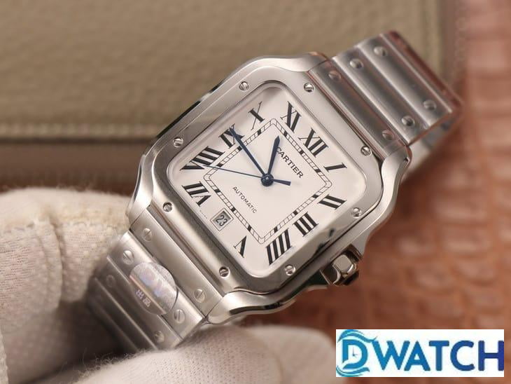 ĐỒNG HỒ NAM CARTIER SANTOS WSSA0009 REPLICA 1:1 NHÀ MÁY BV MẶT SỐ TRẮNG 40MM ĐỒNG HỒ NAM CARTIER SANTOS WSSA0009 REPLICA 1:1 NHÀ MÁY BV MẶT SỐ TRẮNG 40MM